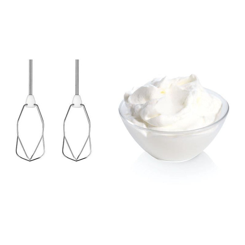 Batteur -   - Mfq3530 - 450 W - 5 Vitesses - 2 Fouets / 2 Crochets Pétrisseurs Inox - Blanc / Gris Bosch - Mathon - 5