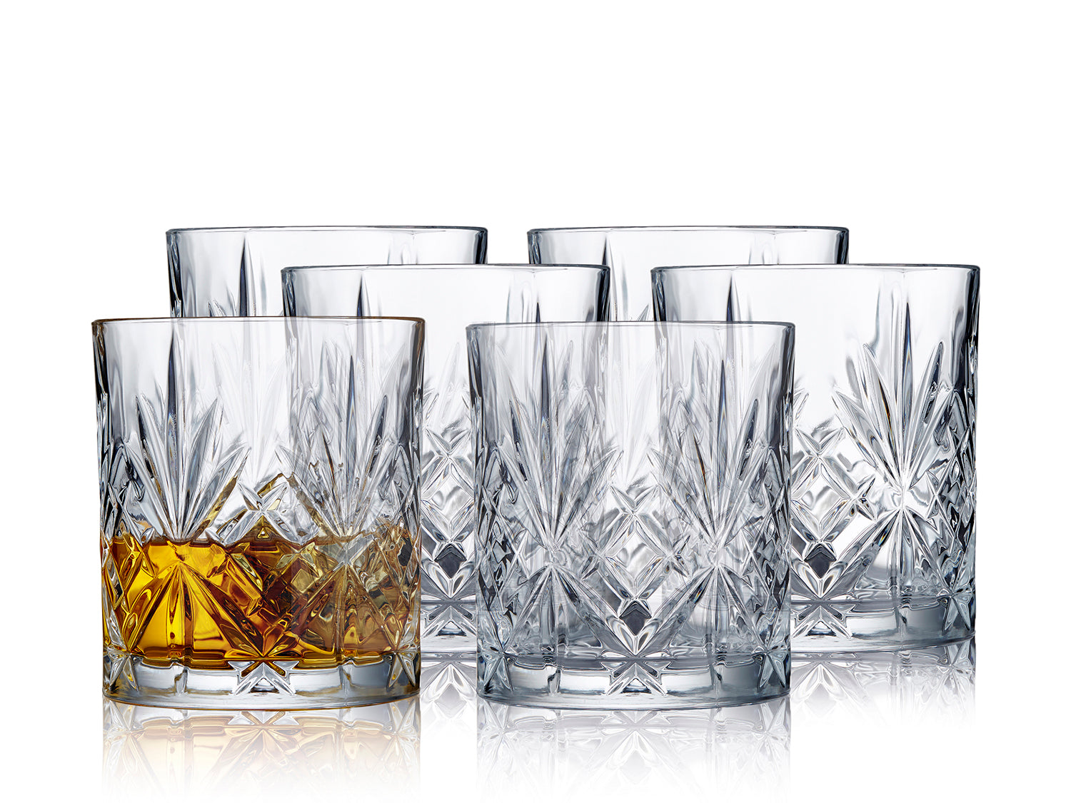 Set de 6 verres à whisky MELODIA Transparent Lyngby Glas - Mathon - 1