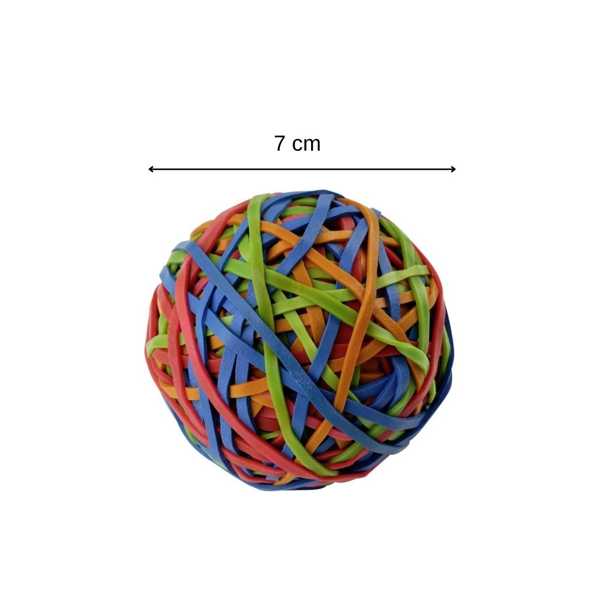 Boule de 190 élastiques multicolores pour le rangement de la cuisine et du bureau  Tecno Fackelmann - Mathon - 3