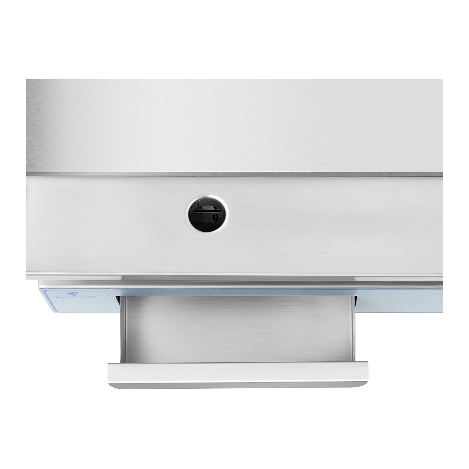 Plancha électrique professionnelle en inox pour restaurant de table 1 feu 55 x 40 cm (3 000 watts, 550 x 400 mm, lisse) 14_0004070 - Mathon - 4