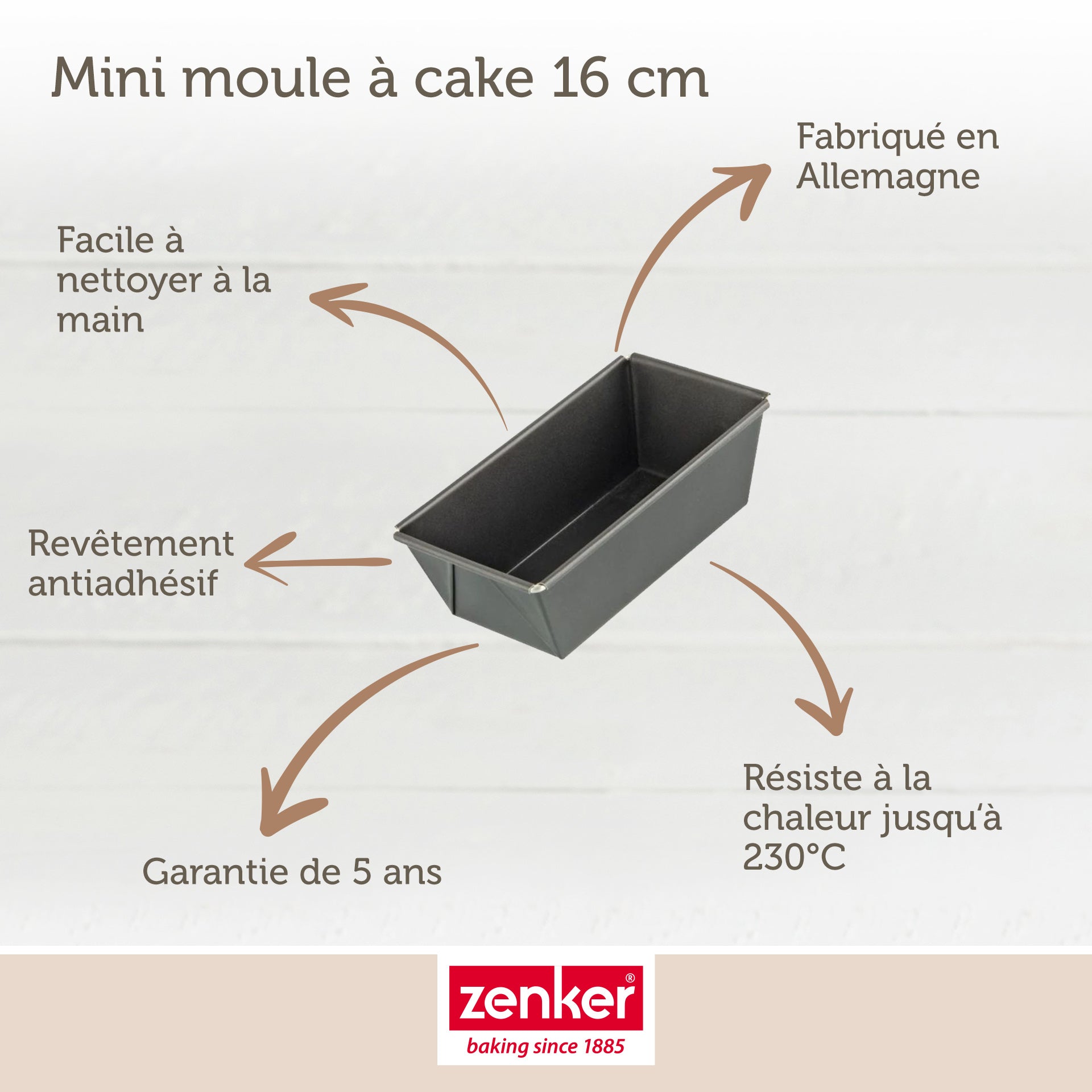 Moule à cake 16 cm Zenker Spécial Mini Zenker - Mathon - 3