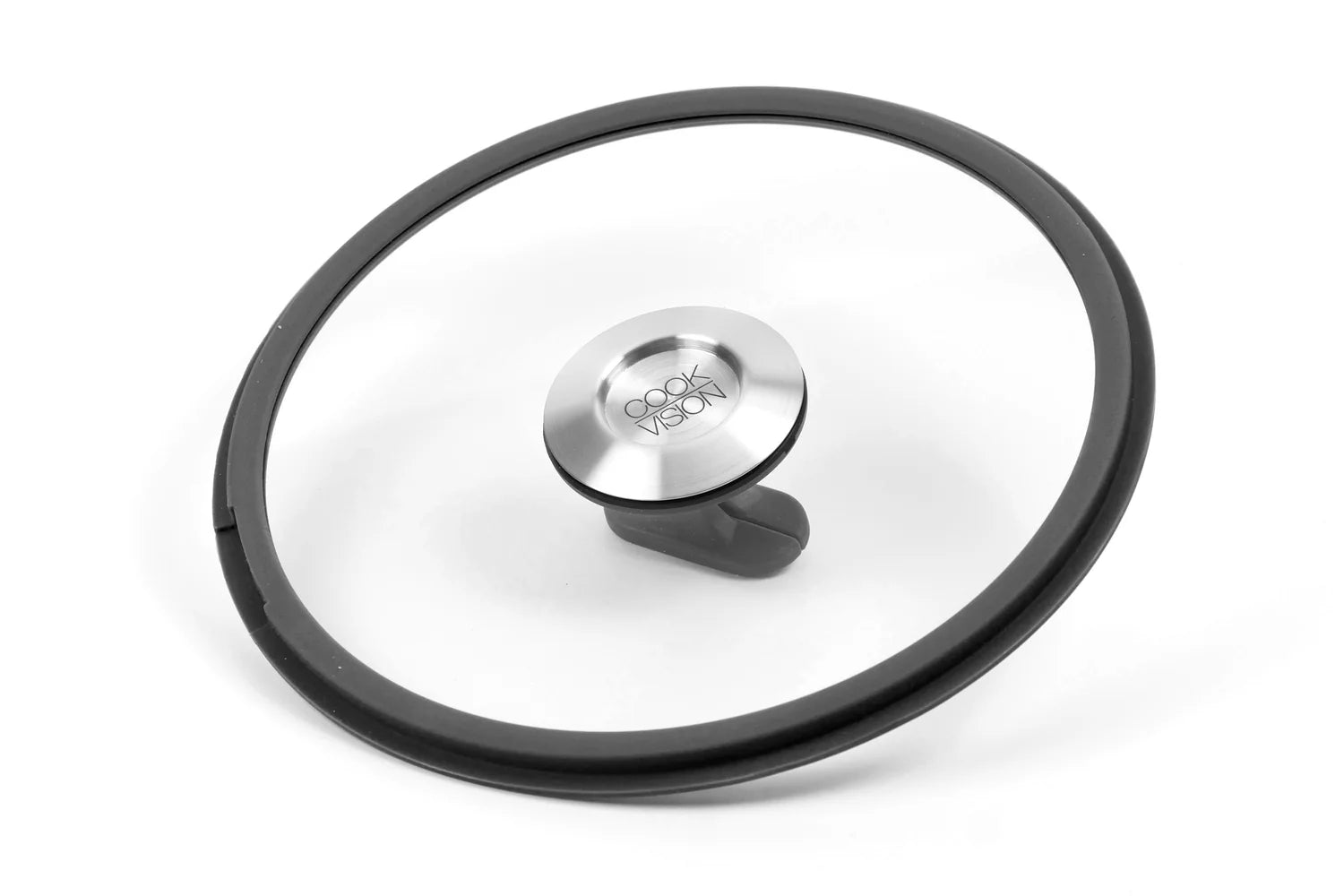 Couvercle empilable en verre noir, diamètre 22 cm Cookvision - Mathon - 2