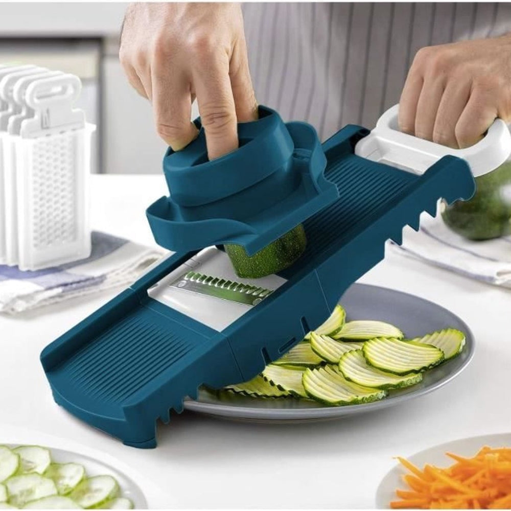 Mandoline Arthur Martin Pliable 6 en 1 en Inox avec Lames Interchangeables pour Râper et Couper les Aliments Arthur Martin - Mathon - 3