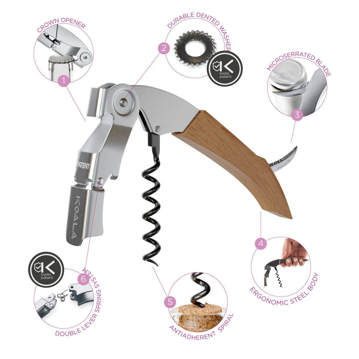 Titan Bois - Tire-bouchon Koala - Mathon - 5