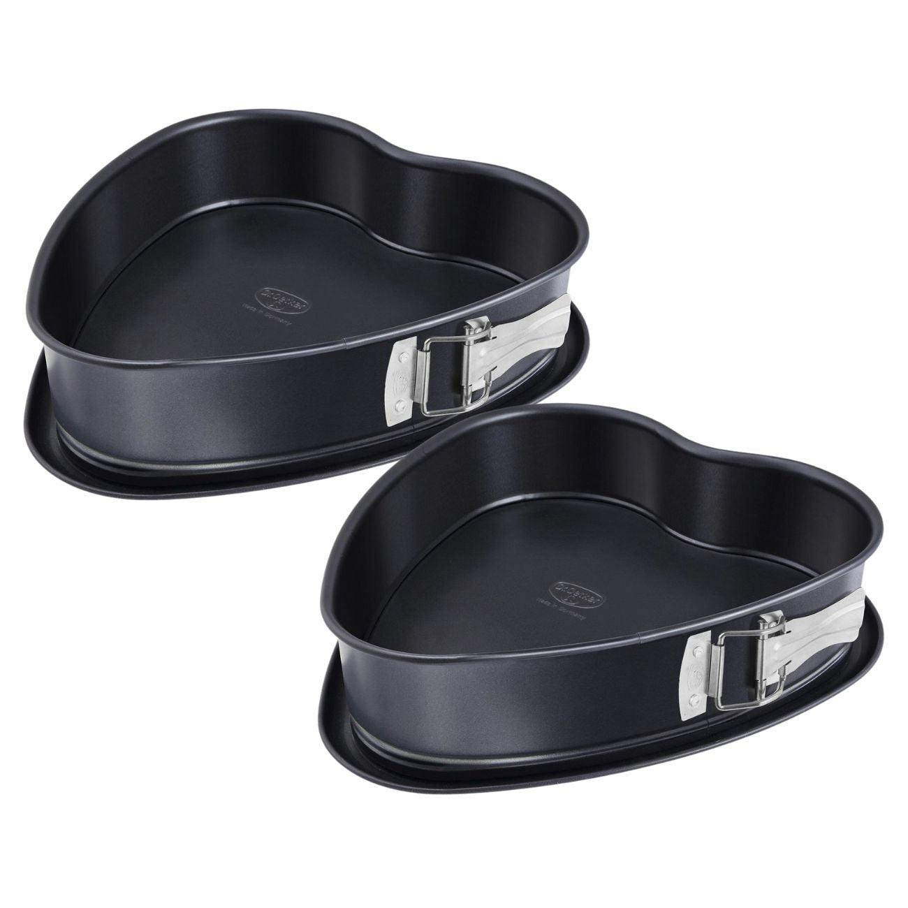 Ensemble de 2 Moules à charnière en forme de cœur 25 cm Dr. Oetker Dr. Oetker - Mathon - 1