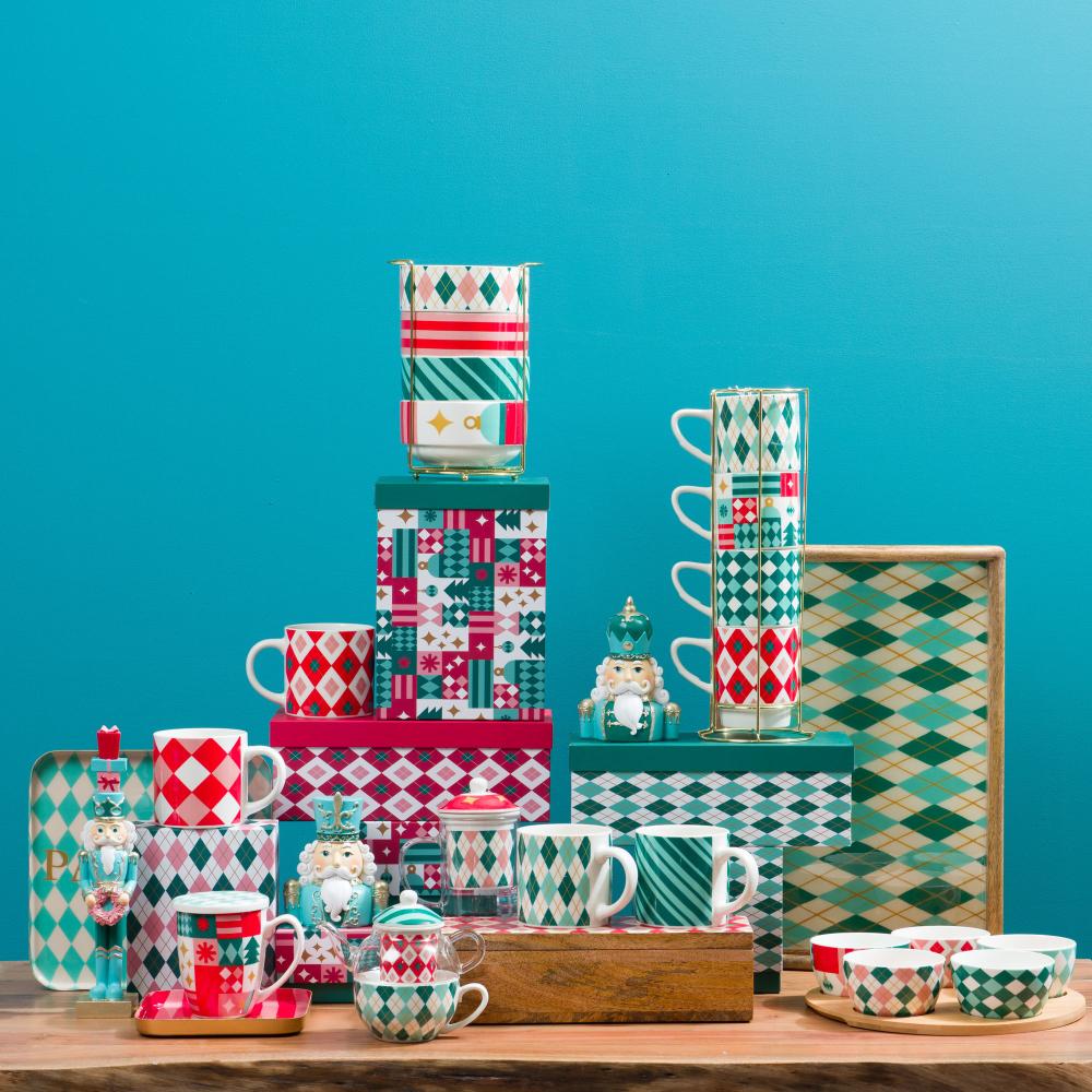 Coffret 4 tasses déjeuner Santa Amadeus - Mathon - 3