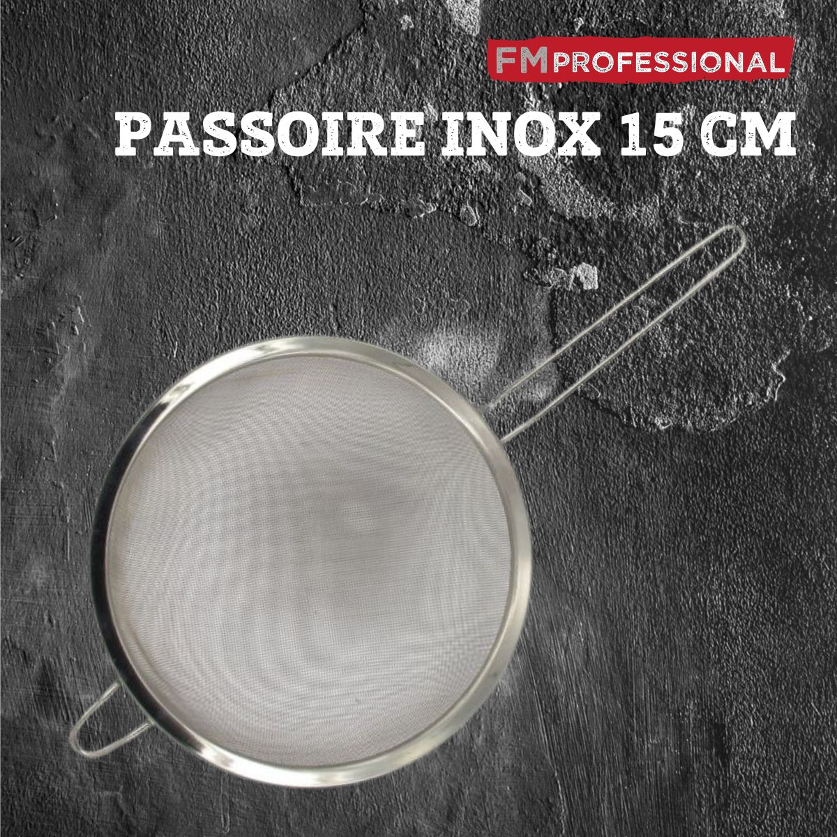 Ensemble de 2 Passoires inox 15 cm FM Professional - Mathon - 3