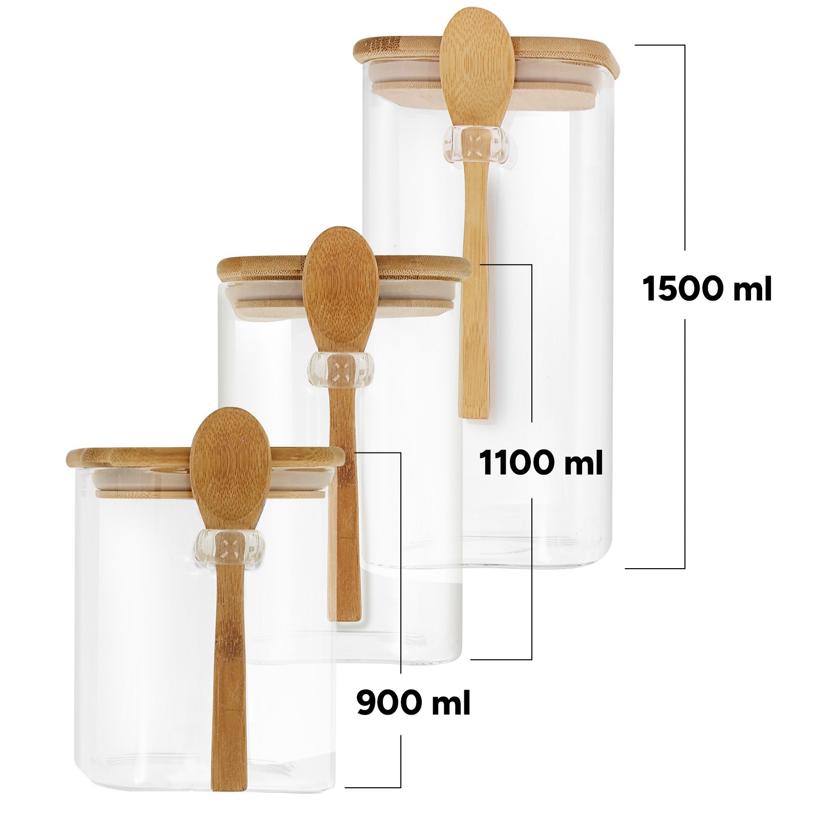 Lot 3 Bocaux de Rangement Cheffinger - Mathon - 4