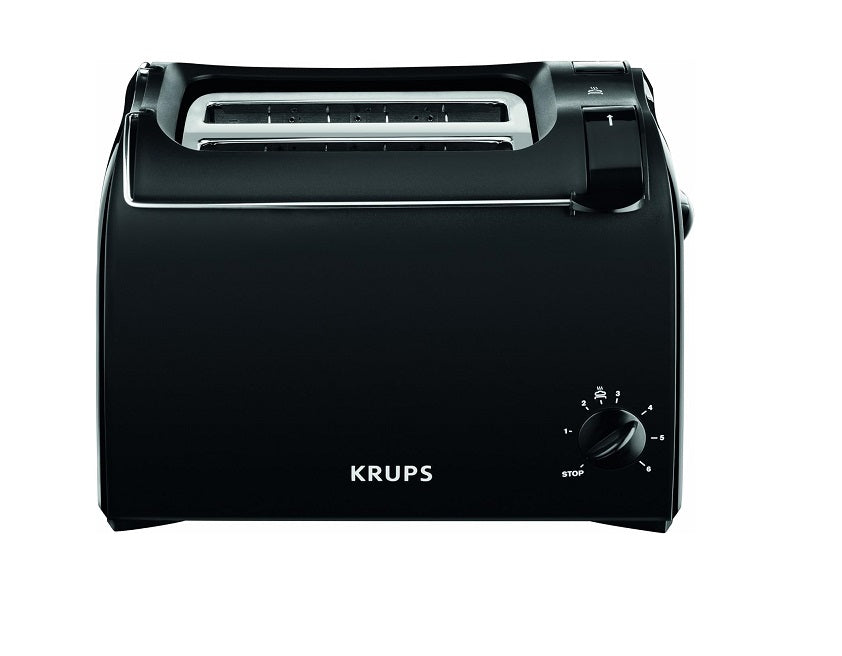 grille pain avec 2 fentes 700W noir Krups - Mathon