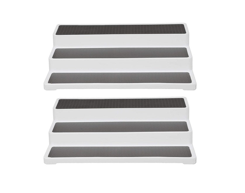 2 étagère à épices 3 niveaux blanc Vendos85 - Mathon