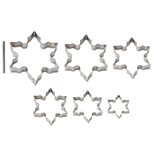 Set de 6 découpoirs flocons multitailles et tube de perforation Mathon - Mathon - 1