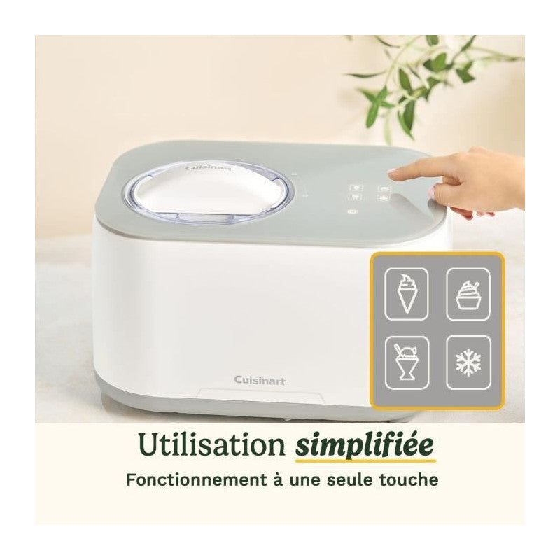 Machine A Glace   - Ice90e - 100 W - 950 Ml - Blanc Cuisinart - Mathon - 6