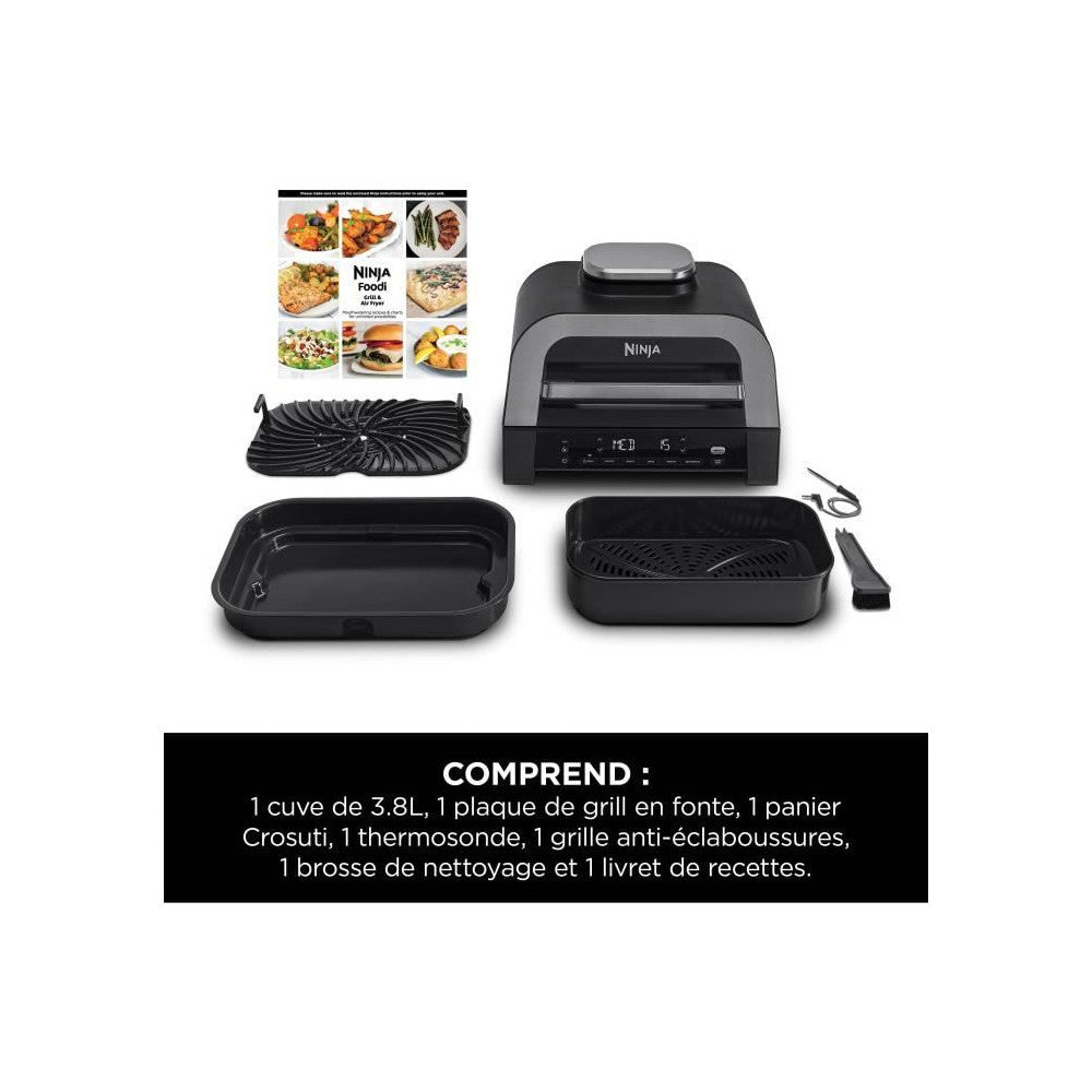 Grill & Friteuse Sans Huile - Ninja - Max 6-en-1 Dg551eu - 1760 W - 6 Modes De Cuisson - Gris Ninja - Mathon - 2