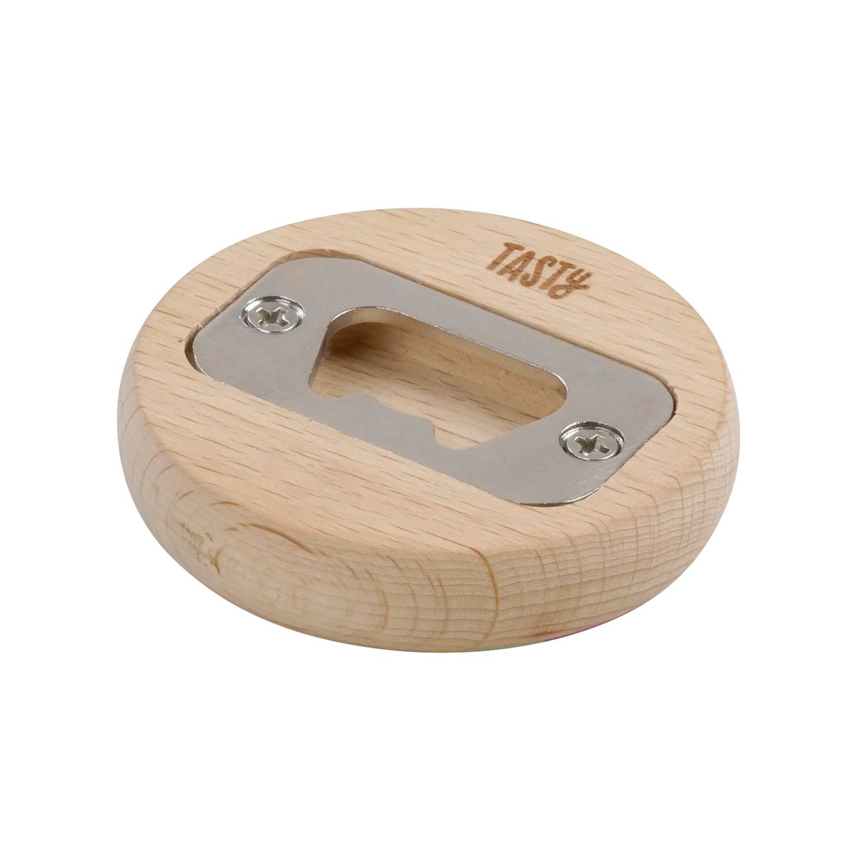 Décapsuleur rond en bois 6 cm Tasty Green Tasty - Mathon - 5