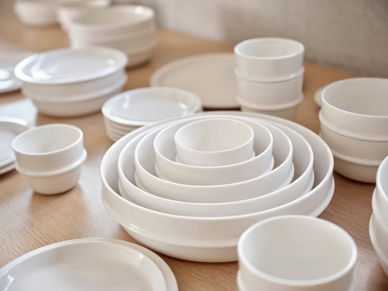 Saladier EAU en porcelaine Blanc cassé Zone Denmark - Mathon - 8