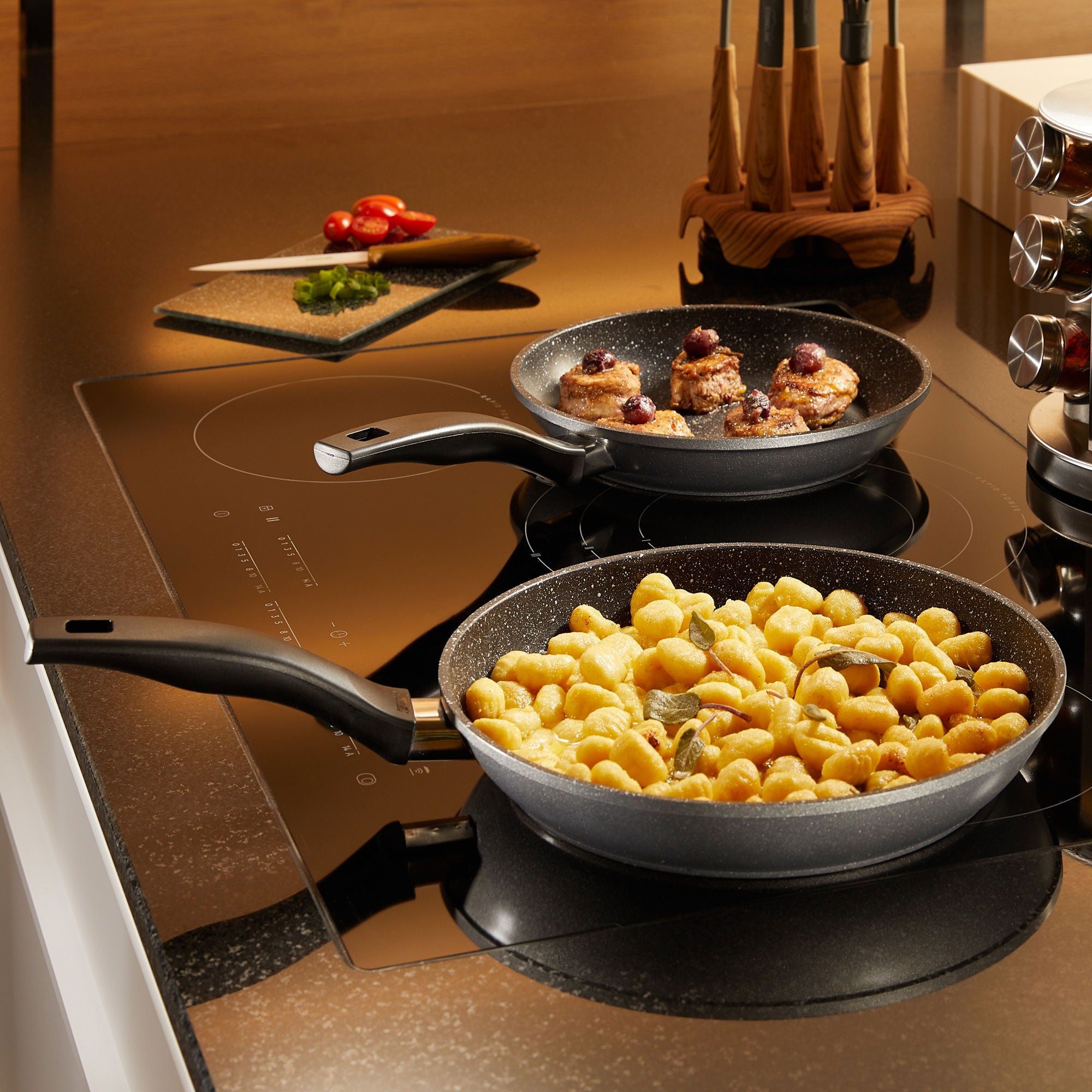 Lot de poêles, 2 pcs, 24/28 cm Stoneline - Mathon - 3