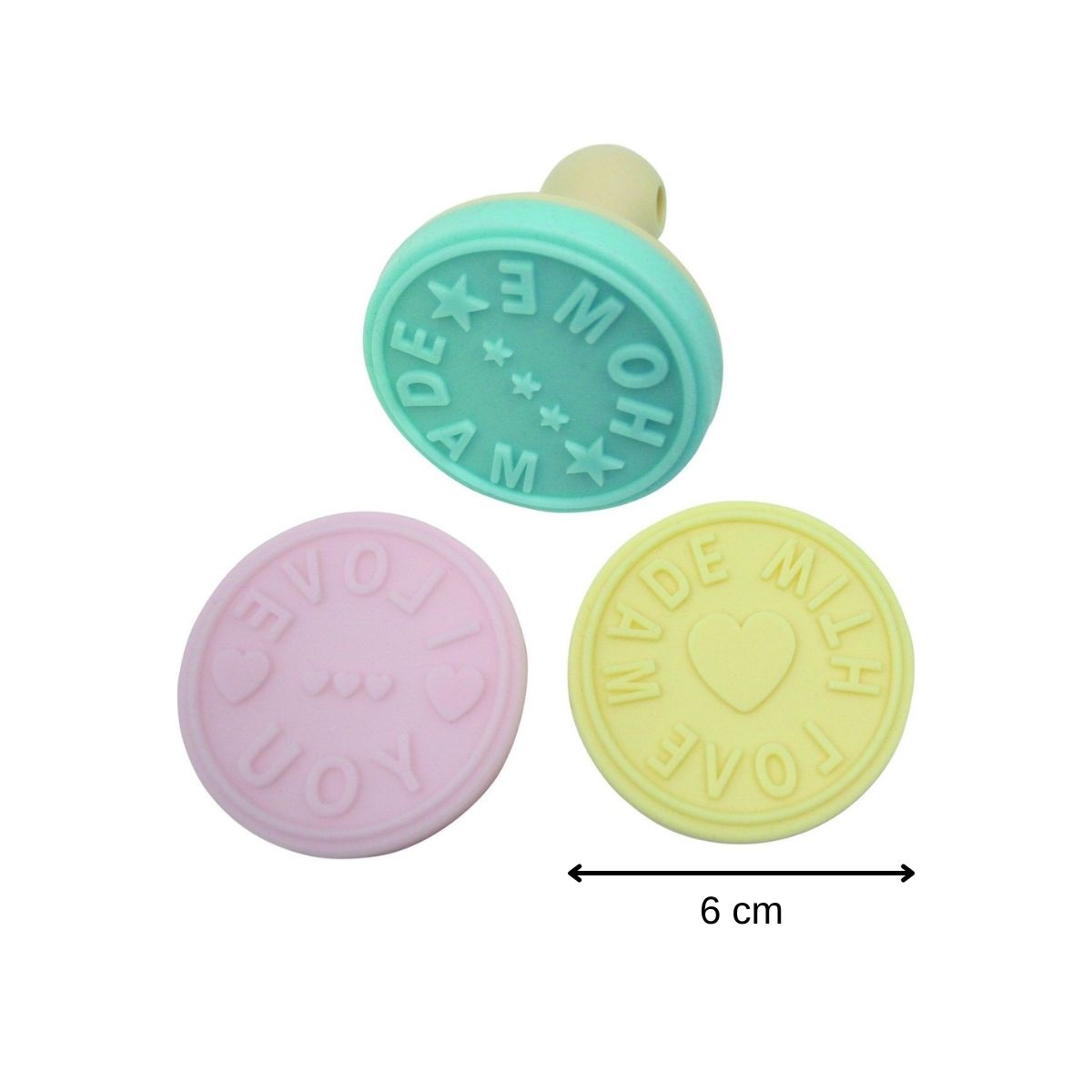 Lot de 3 tampons à pâtisserie pour biscuits Zenker Zenker - Mathon - 3