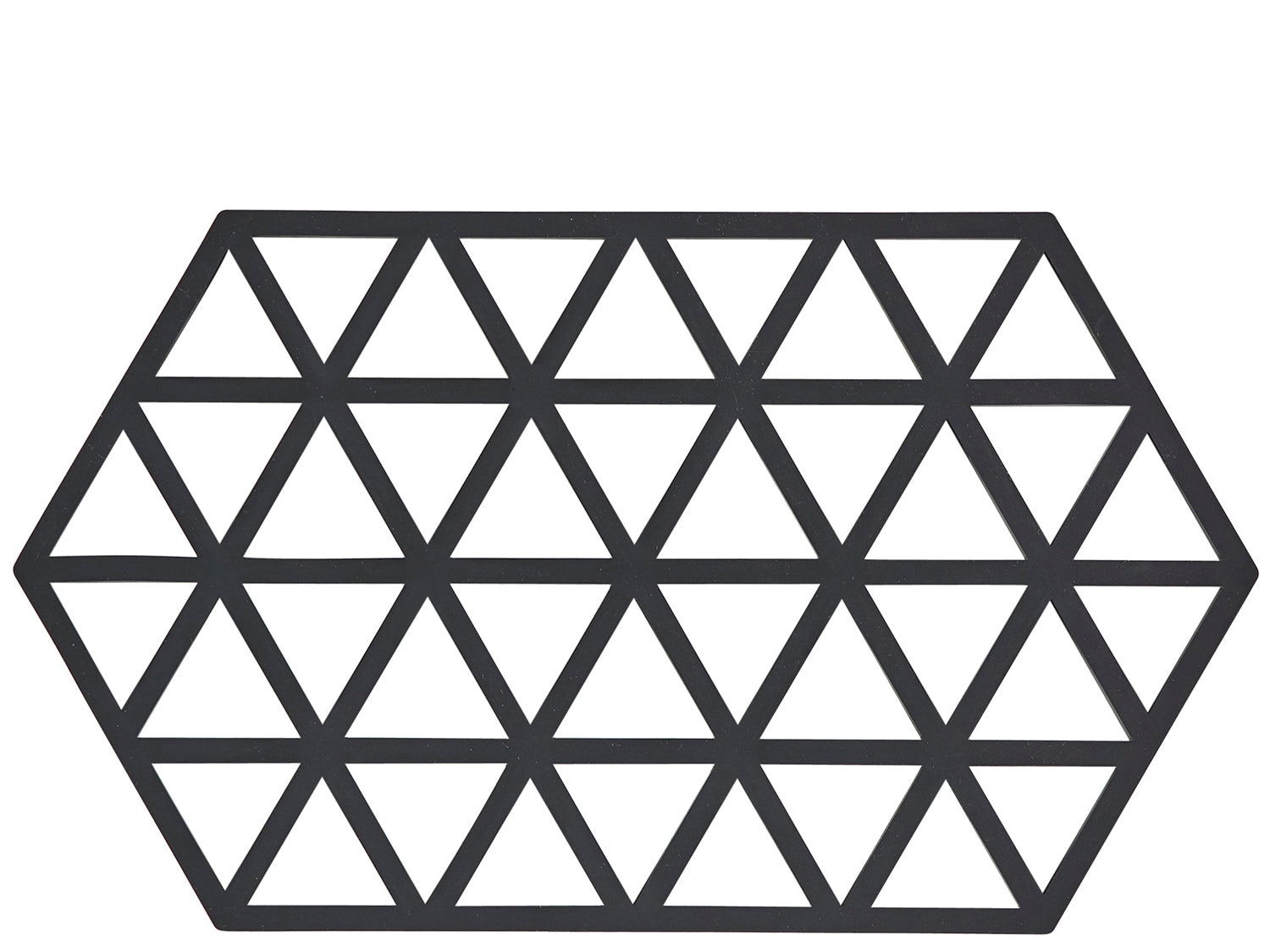 Dessous-de-plat TRIANGLES en silicone Noir Zone Denmark - Mathon