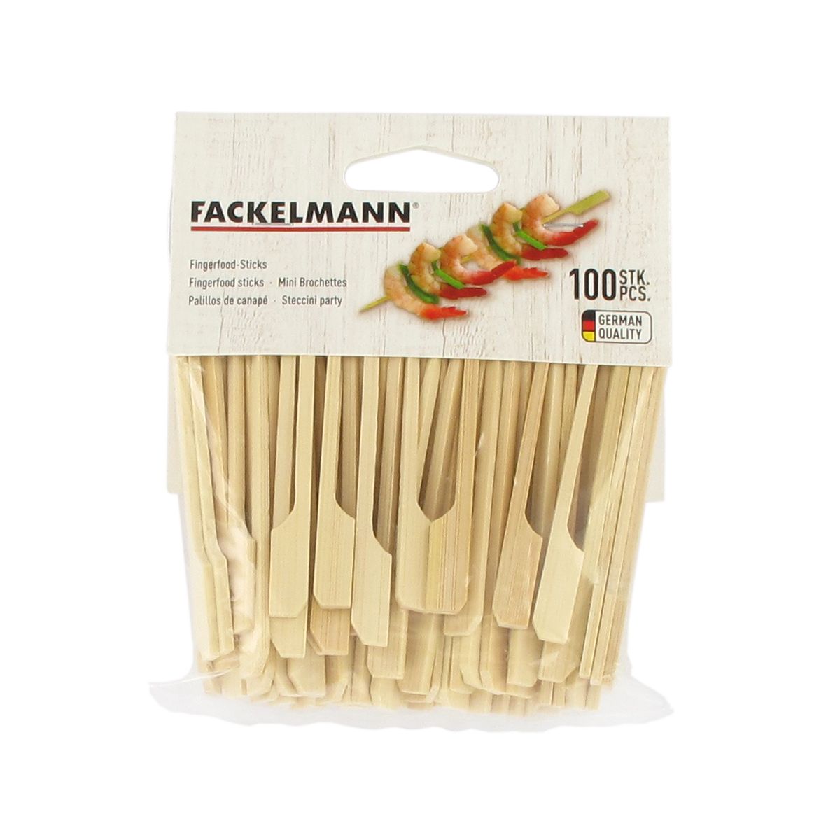 Lot de 100 pics à brochettes en bois 9 cm  Wood Edition Fackelmann - Mathon - 5