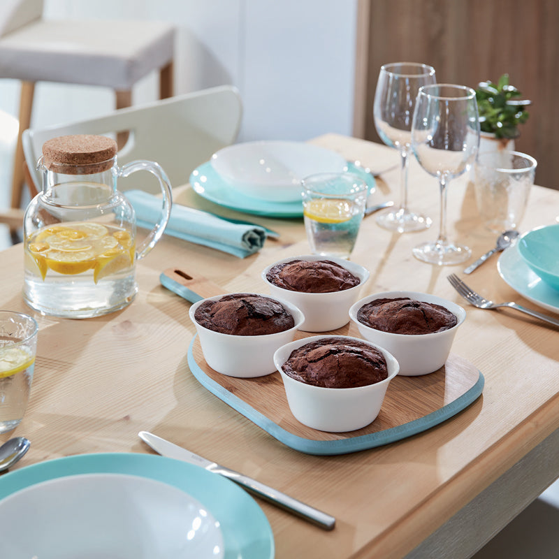 Ramequin blanc 11cm Smart Cuisine Carine 250°C   - Opale culinaire extra léger et résistant Luminarc - Mathon - 3