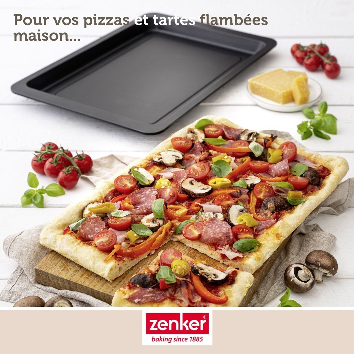 Plaque à pizza rectangulaire 42 x 29 cm Zenker Spécial Countries Zenker - Mathon - 6