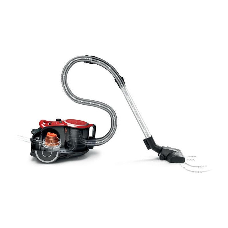 Nouveauté ! Aspirateur Traineau Sans Sac -   Bgc41q69 Serie 6 - 600 W - Prosilence - 70 Db - Capacité Bac 2,4 L - Rouge Bosch - Mathon - 2
