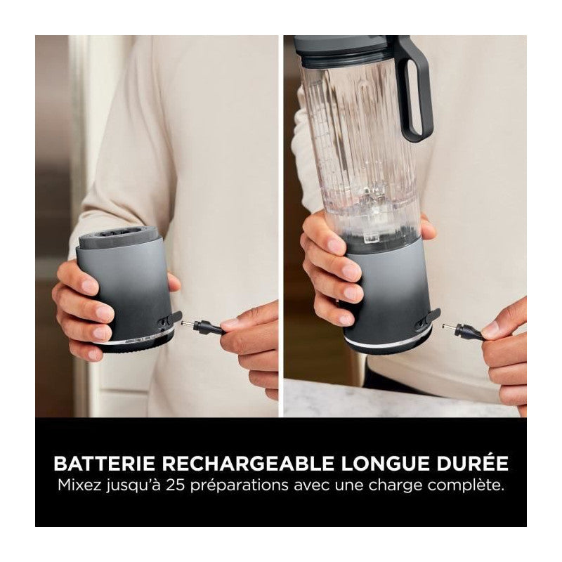 Blender Portable Ninja Blast Max - Gris - Bc251eugy Ninja - Mathon - 3