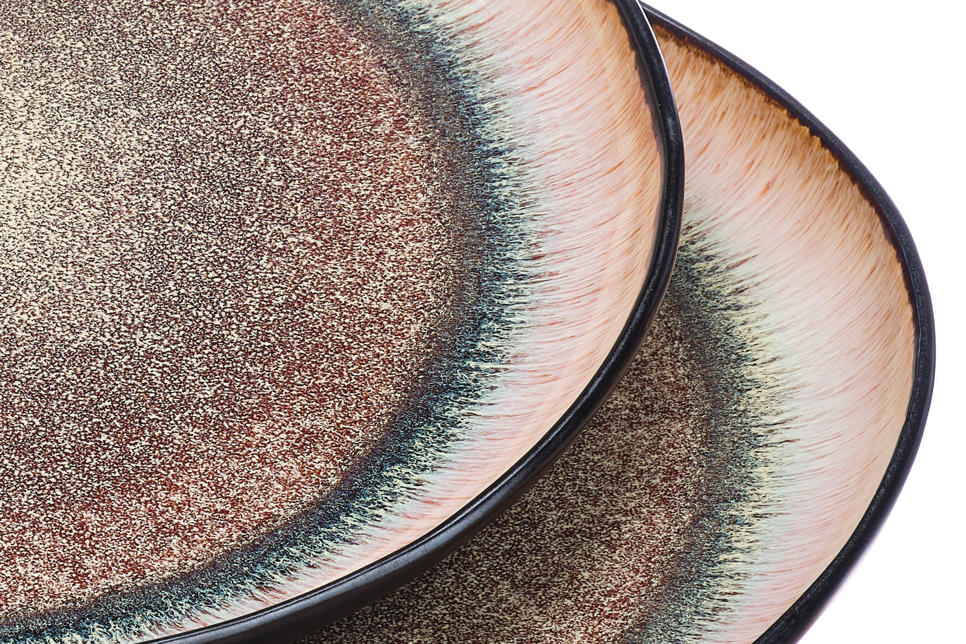 Lot de 2 plateaux en grès marron D32 Björn - Mathon - 5