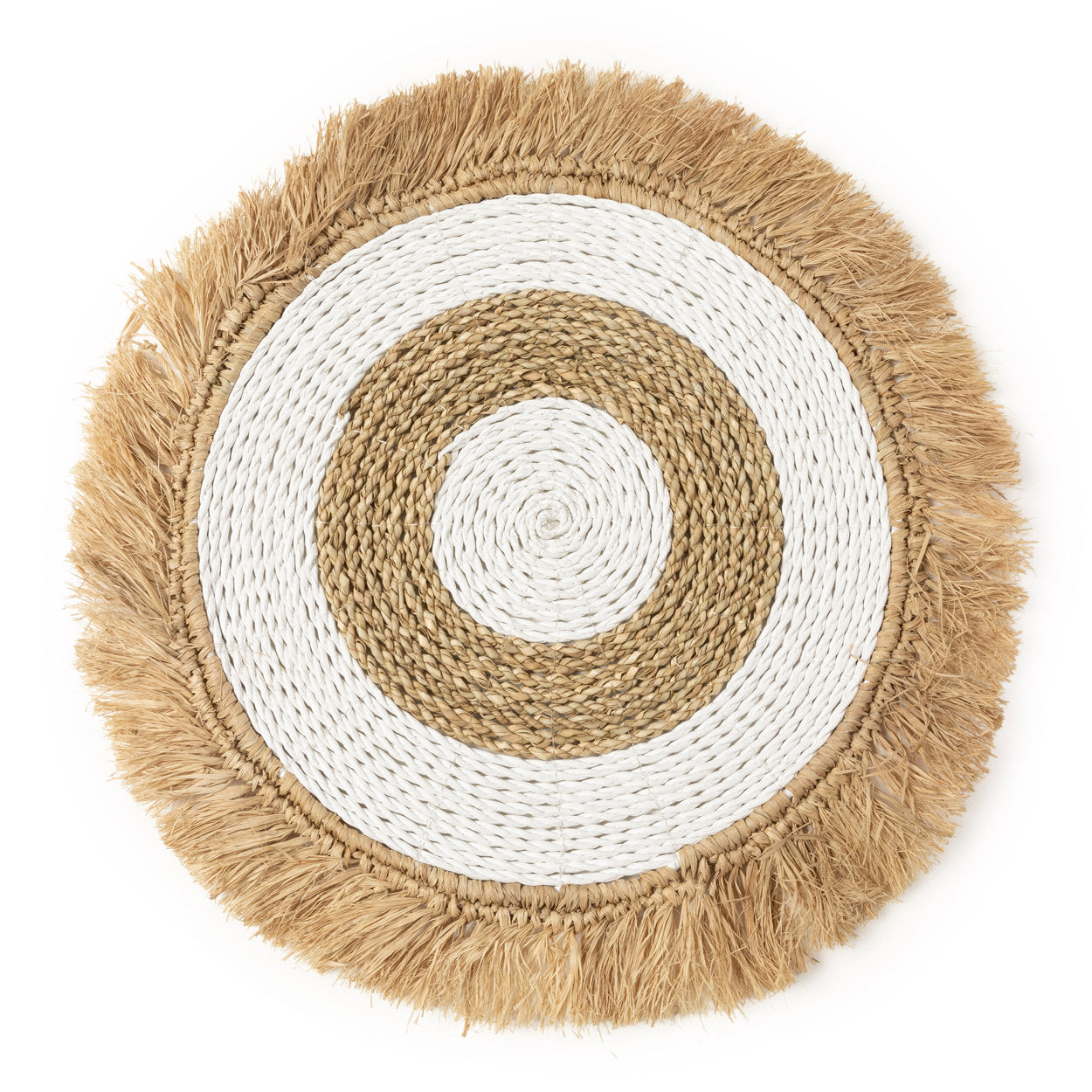 Le Set De Table Seagrass Raffia - Naturel Blanc Bazar Bizar - Mathon - 1