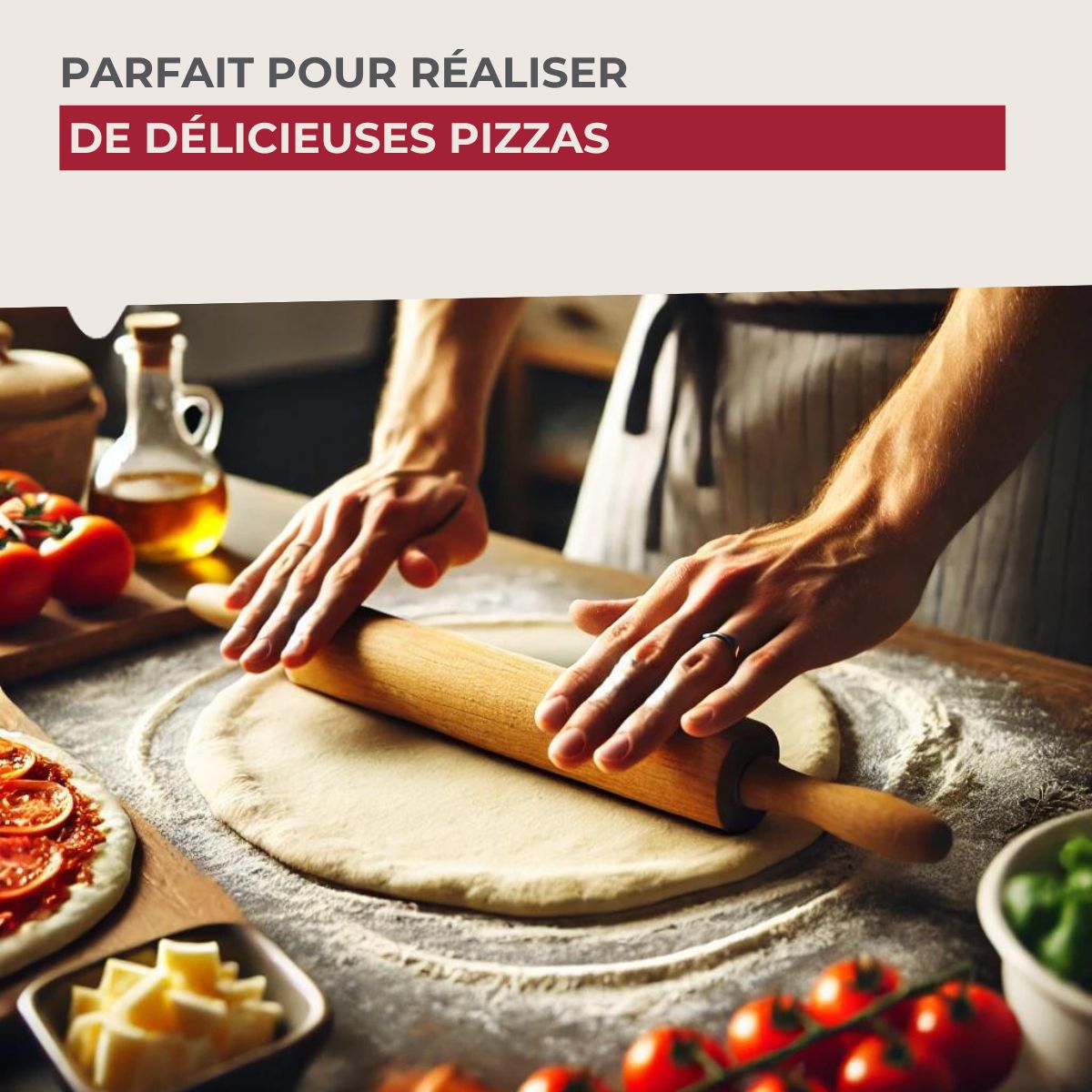 Rouleau à pâtisserie en bois 25 cm  Wood Edition Zenker - Mathon - 6