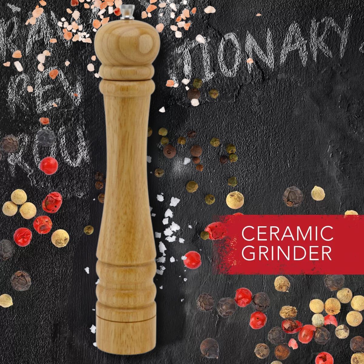 Moulin à poivre manuel couleur bois 32 cm  Divers FM Professional - Mathon - 4