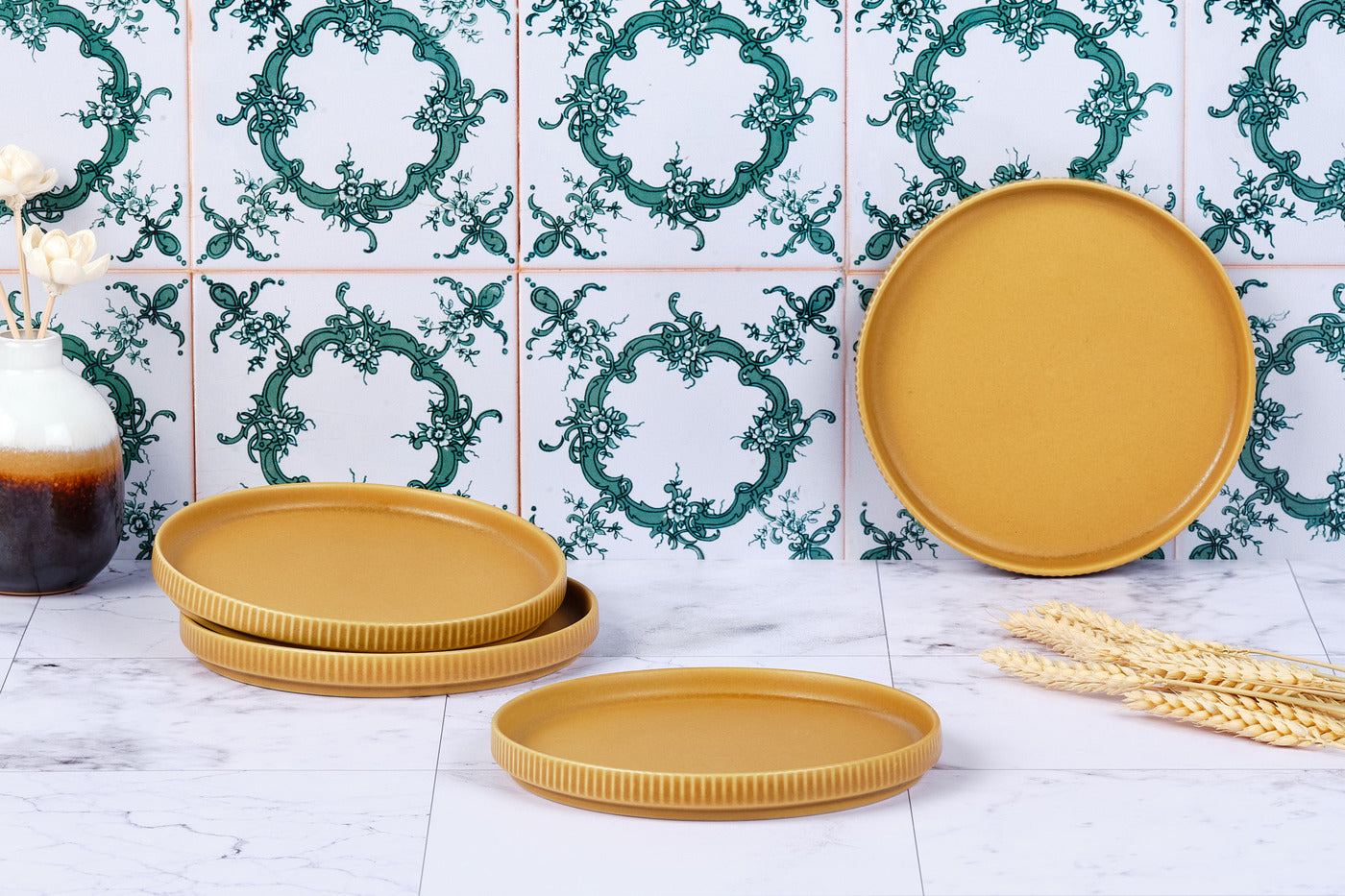 Assiette SCANDI Ø16,5cm - 4 pièces - Ocre Björn - Mathon - 2