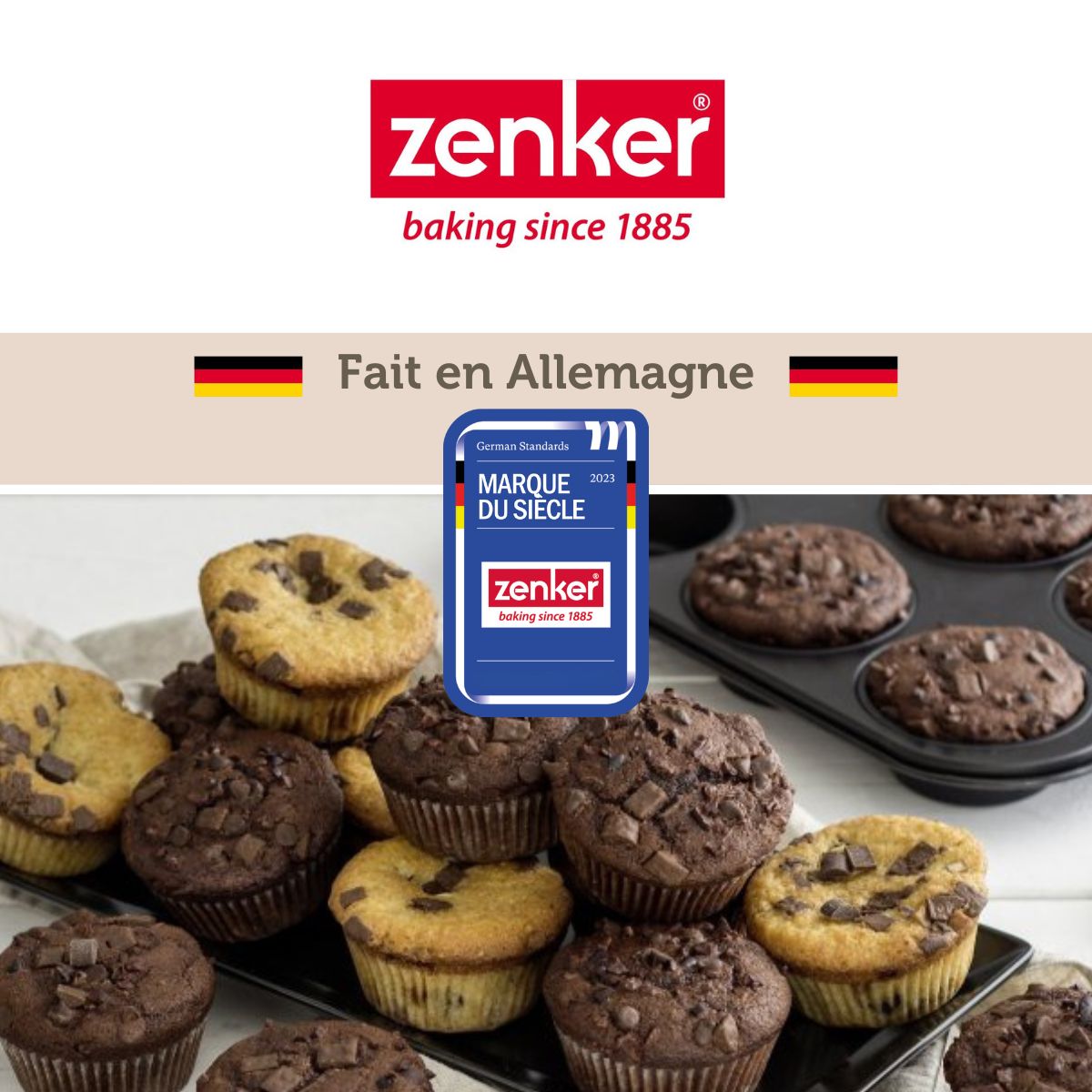 Moule à muffins 12 empreintes 38 x 26 cm Zenker Black Metallic Zenker - Mathon - 7