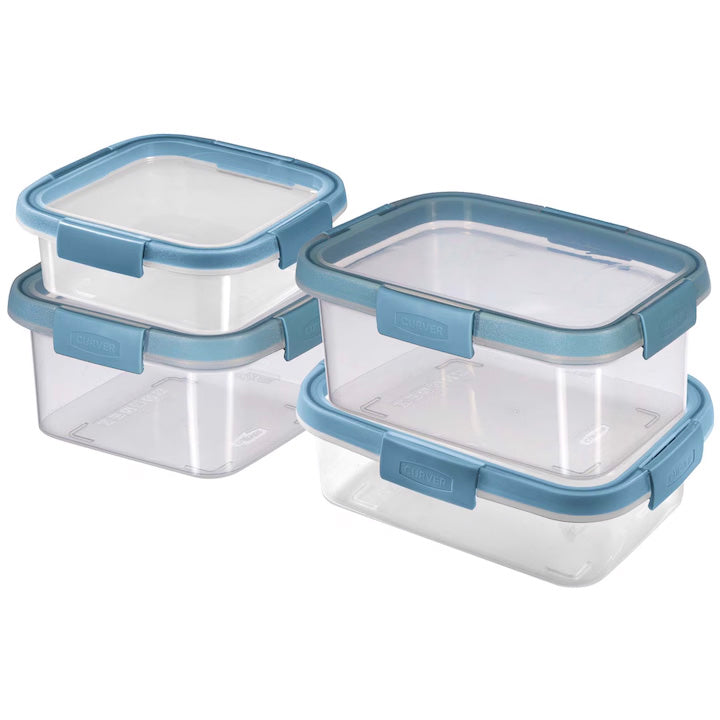 SMART FRESH ECO Lot de 4 boîtes de conservation transparentes 0.9L/1L/1.1L/1.2L - Veba - Mathon - 5