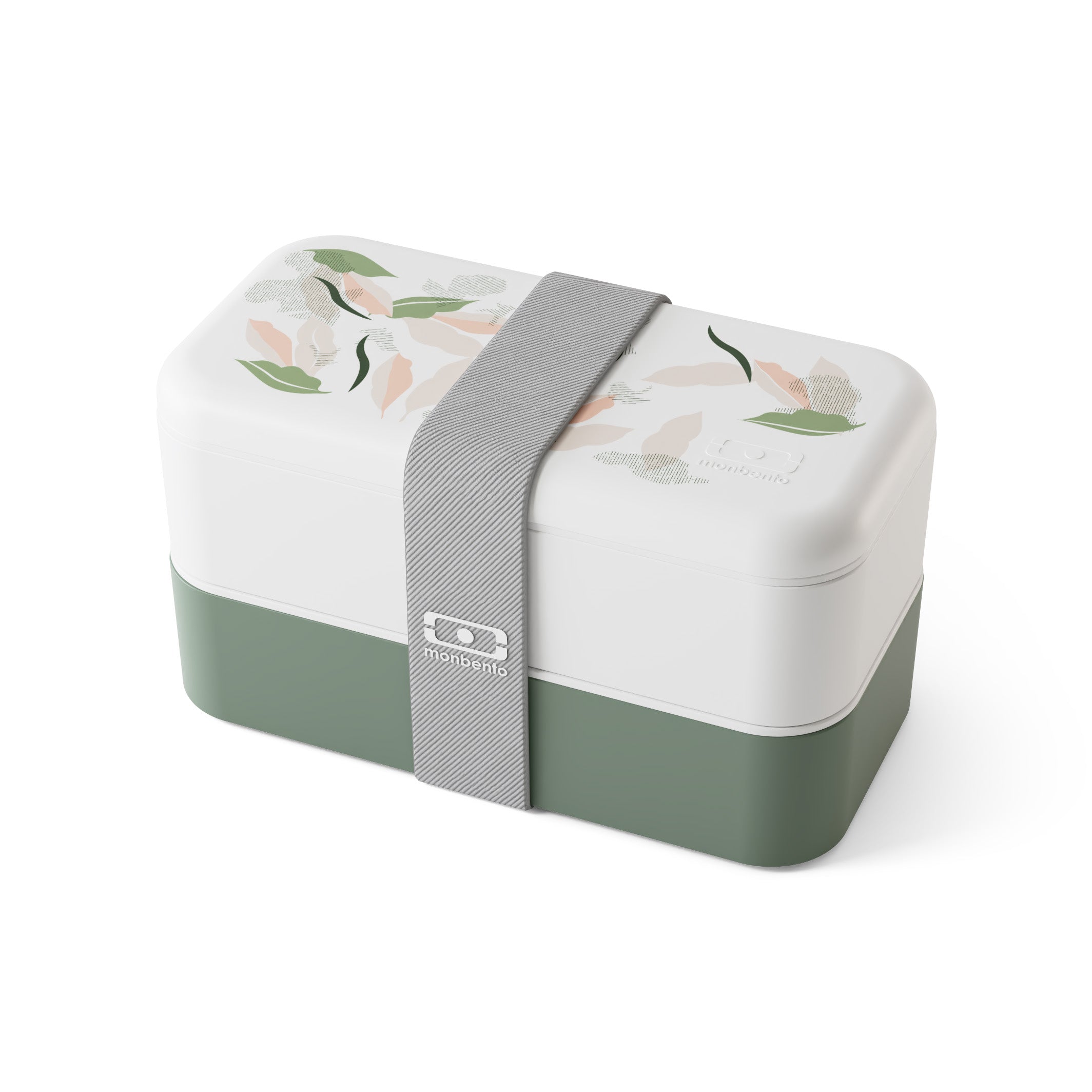 Lunch box 2 compartiments Original 1L Made in France Vert Leaves Monbento - Mathon - 4