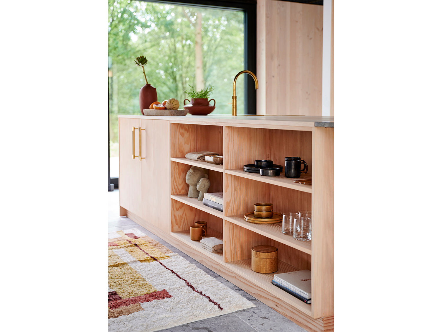 Set de 2 assiettes plate FJORD en porcelaine Noir métallisé Villa Collection - Mathon - 4