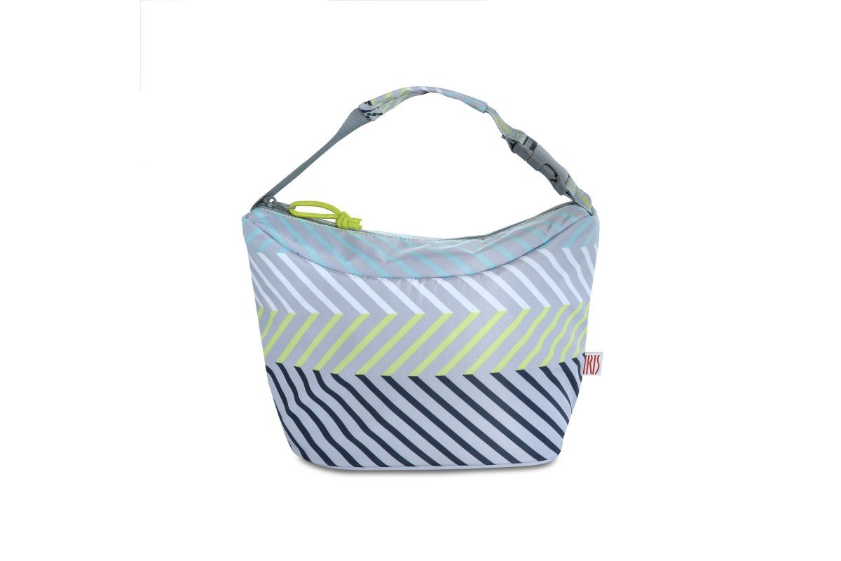 Sac à main lunchbag On the go Turquoise Printing Iris Barcelona - Mathon