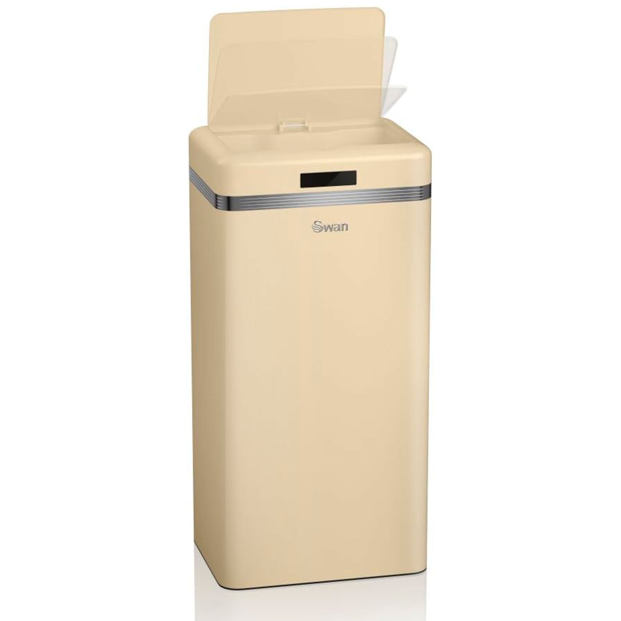 Retro Poubelle à Ouverture Automatique avec Capteur, Métal, 45 Litres, Vintage  Crème SWKA4500CNEU - Mathon - 8