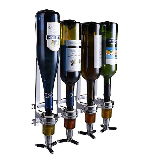 Support pour Bouteille Bar Butler 4 ports gris Vendos85 - Mathon