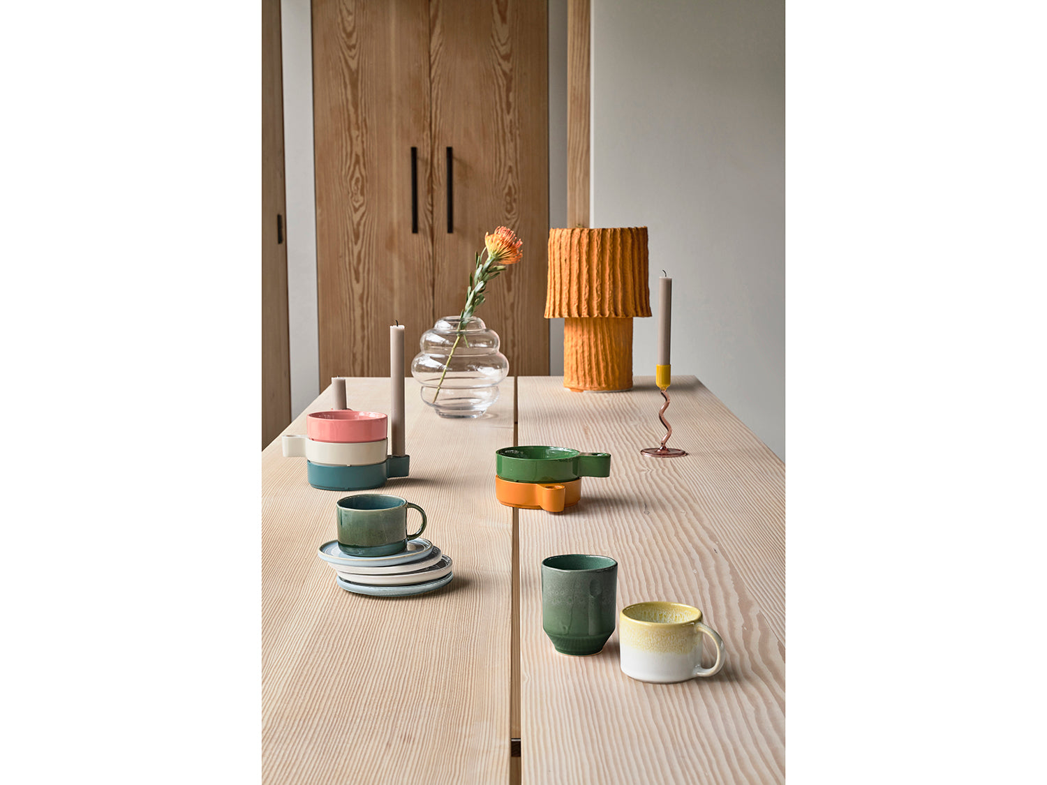 Bougeoir Styles en Aluminium Ambre Villa Collection - Mathon - 7