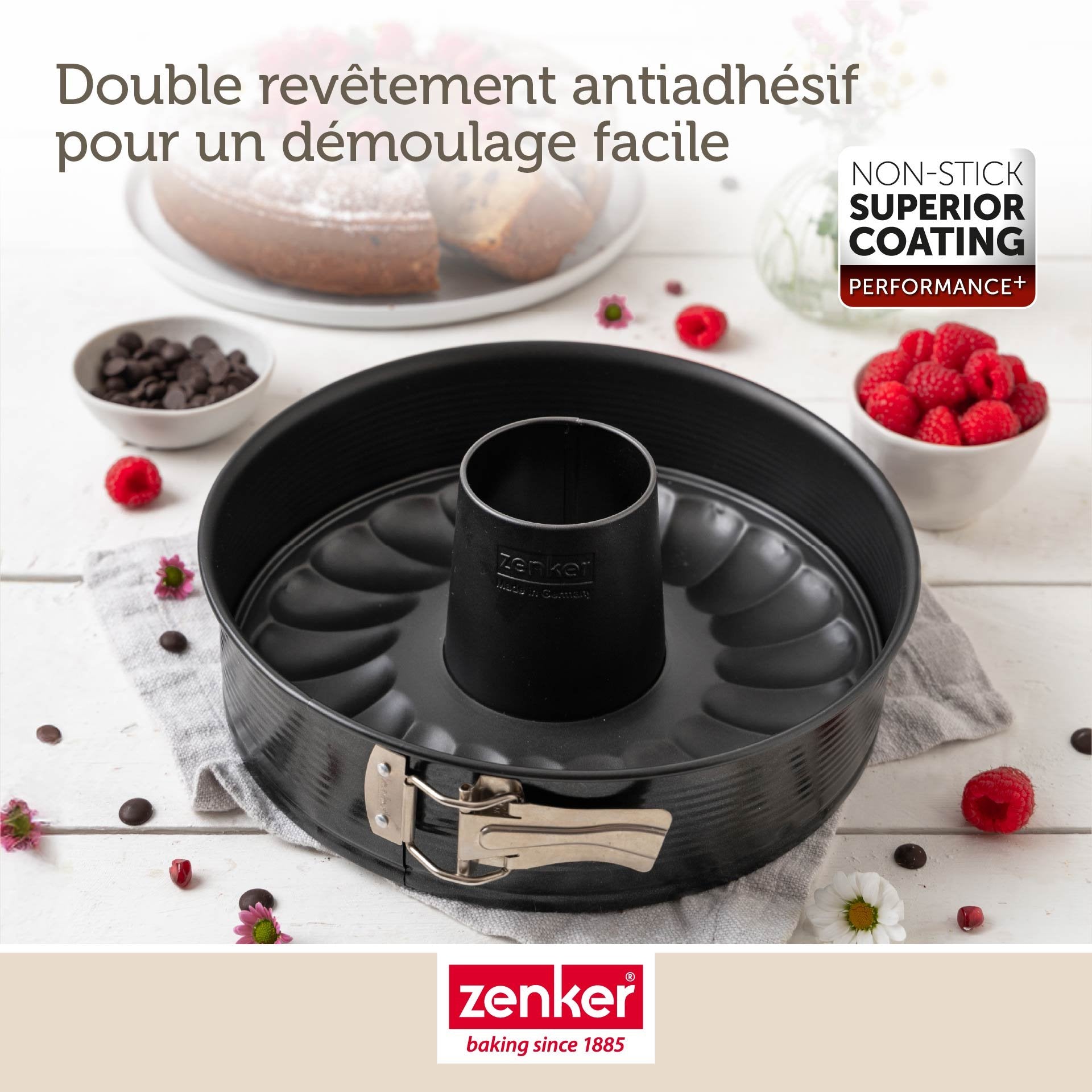 Moule à manqué et à savarin double fond 24 cm Zenker PerfectBack+ Zenker - Mathon - 8