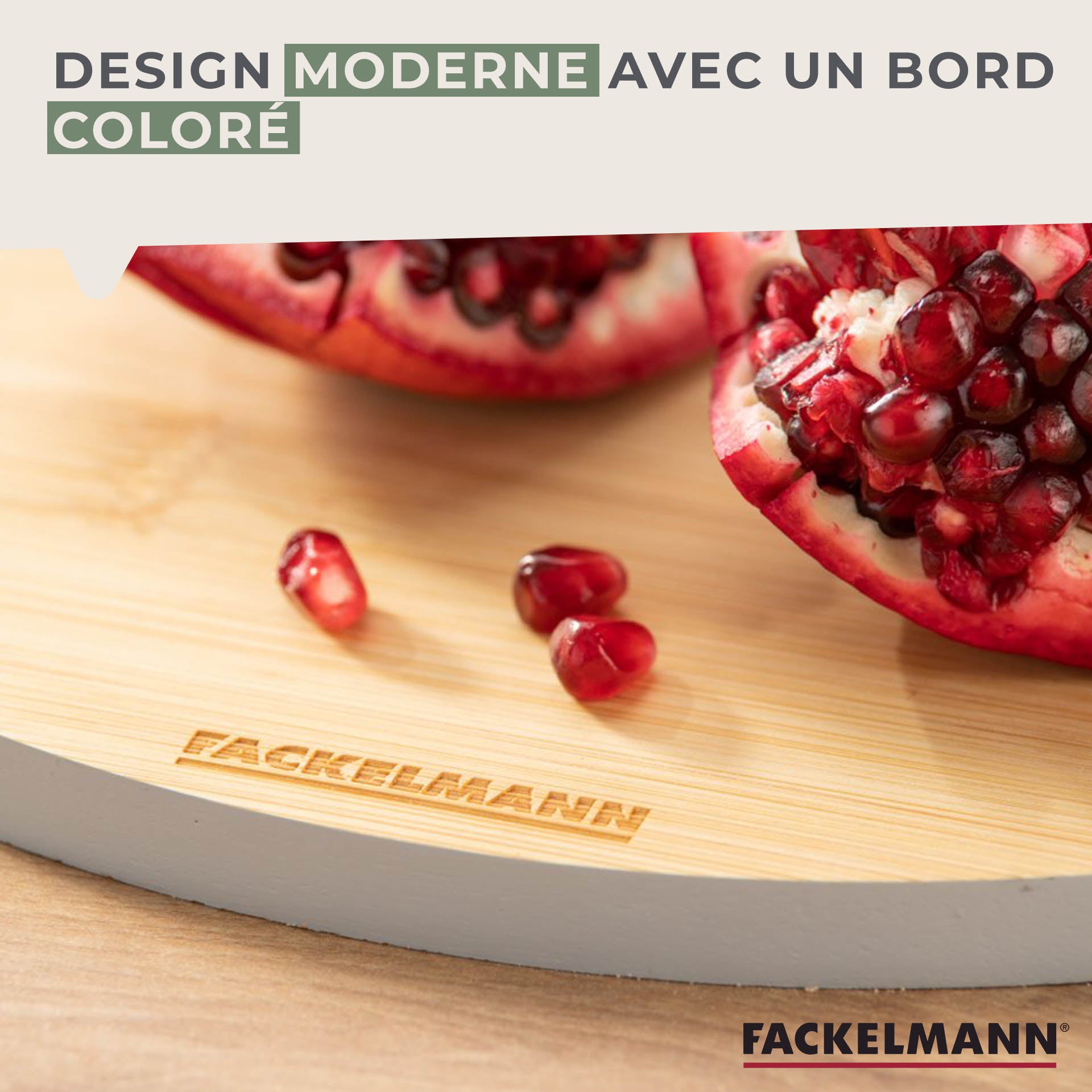 Planche à découper en bambou 24 x 24 cm  Balance Fackelmann - Mathon - 6