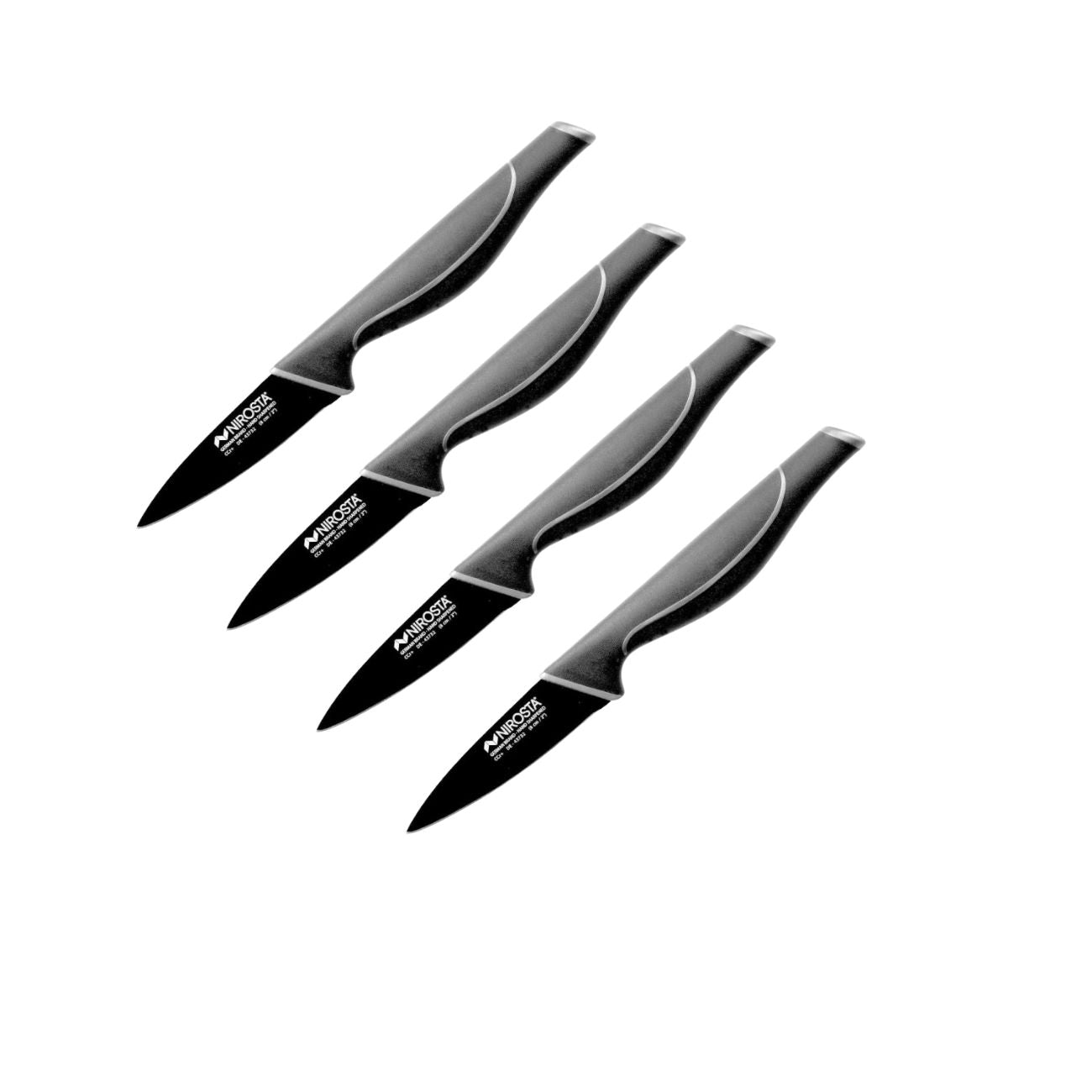 Ensemble de 4 Couteaux à légumes 20 cm  Black Edition Nirosta - Mathon - 1