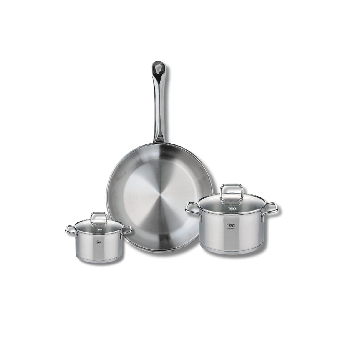 Ensemble de 1 Poêle de cuisson 28 cm et 2 faitouts 12 et 16 cm  Profi Citrin Elo - Mathon - 1