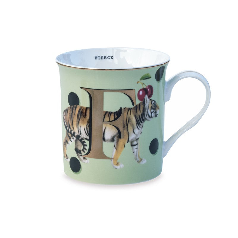 Mug Alphabet "F" for Fierce - Slogan Yvonne Ellen - Mathon
