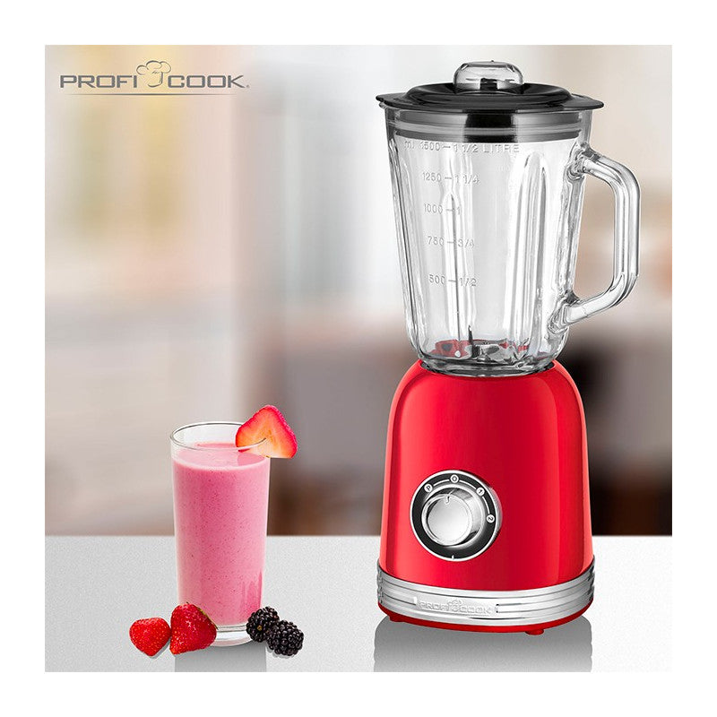 Blender Mixeur 1,5L vintage Proficook PC-UM 1195 Rouge Proficook - Mathon - 5