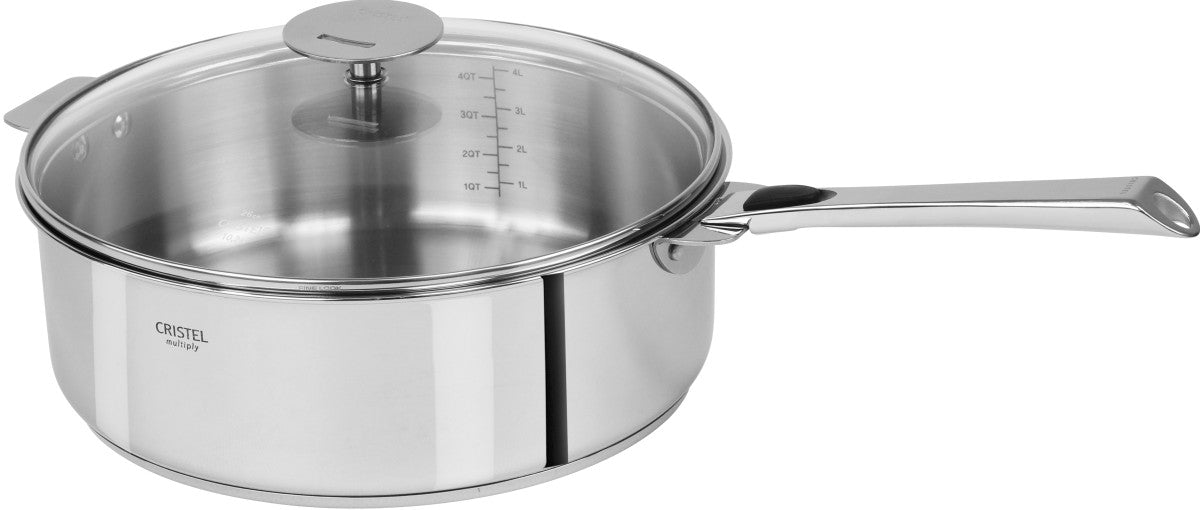 Sauteuse en inox Multiply amovible 30cm Cristel - Mathon - 2
