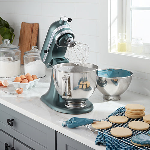 Robot pâtissier Artisan à tête inclinable 4,8 L 300 W vert genévrier 5KSM175PSEJP Kitchenaid - Mathon - 2