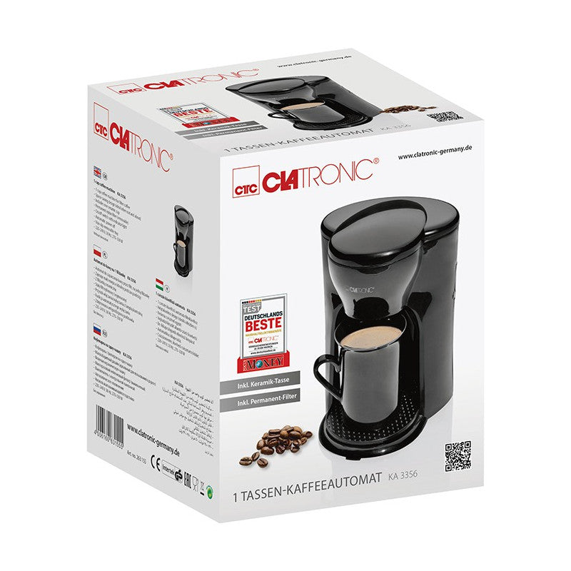 Cafetière 1 tasse Clatronic KA 3356 Noir Clatronic - Mathon - 6