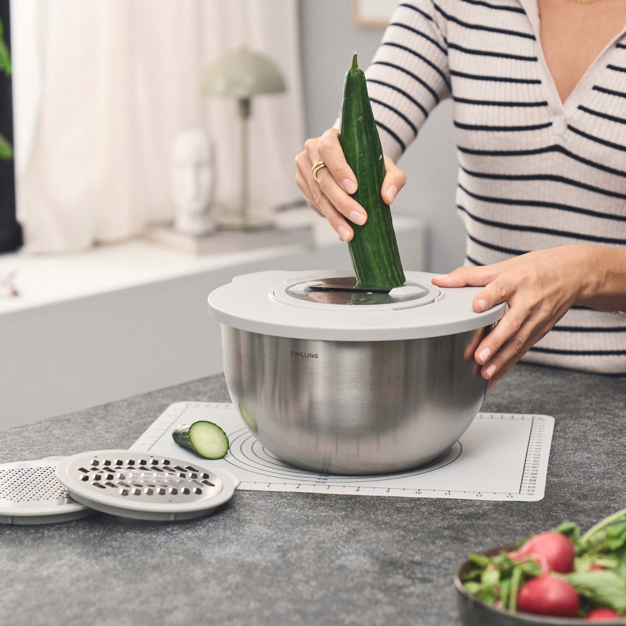 Bol sous vide L / 24 cm, Acier inoxydable, Argent Zwilling - Mathon - 3